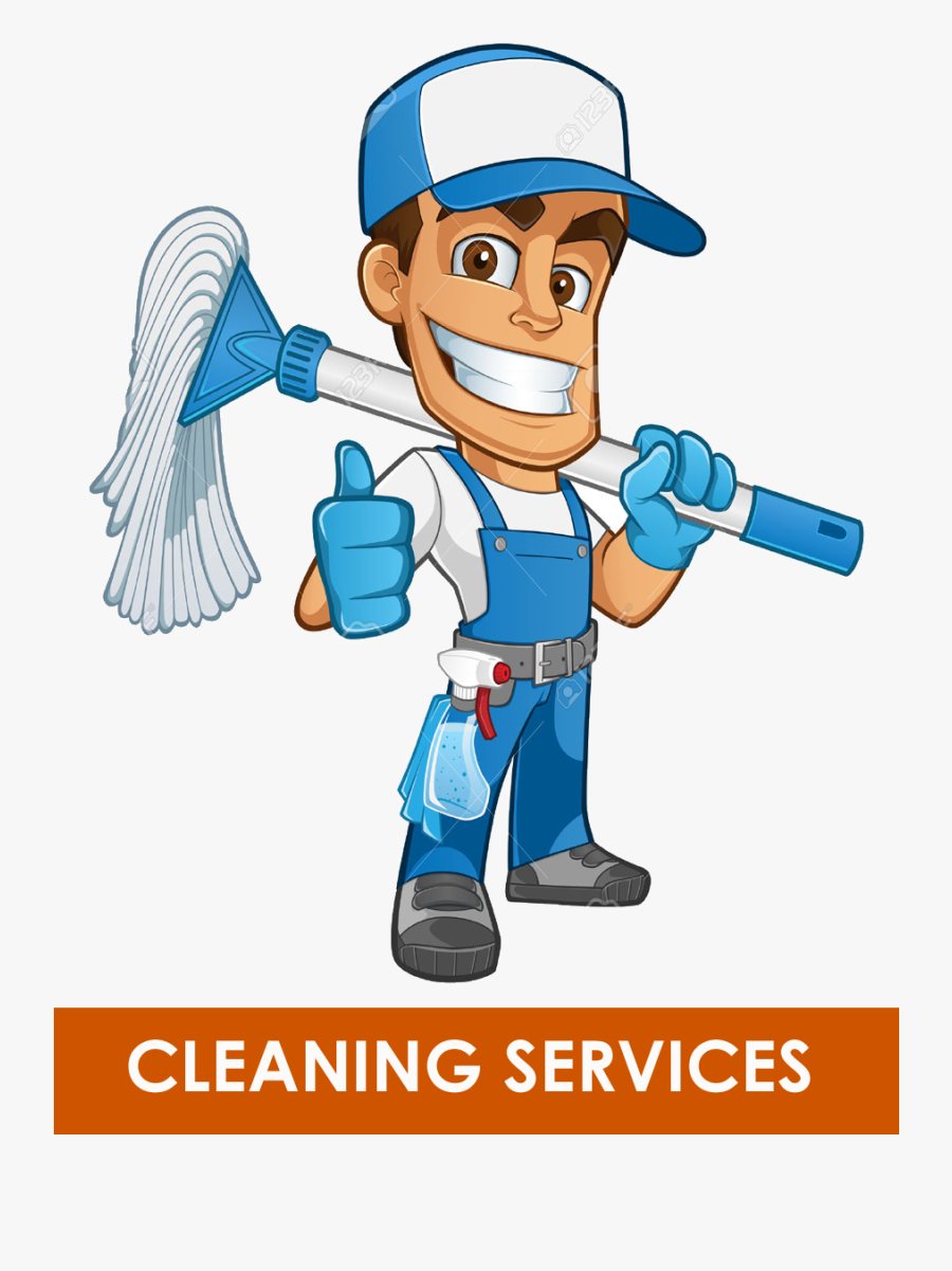 Men Clipart Cleaning - Imagem De Material De Limpeza, Transparent Clipart