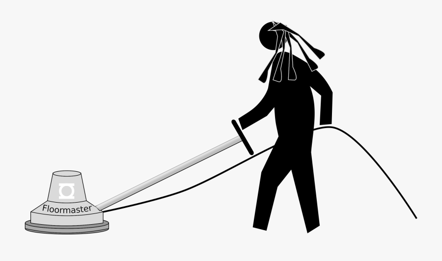 Pedestrian Cleaning Icons Png - Floor Cleaner Silhouette, Transparent Clipart