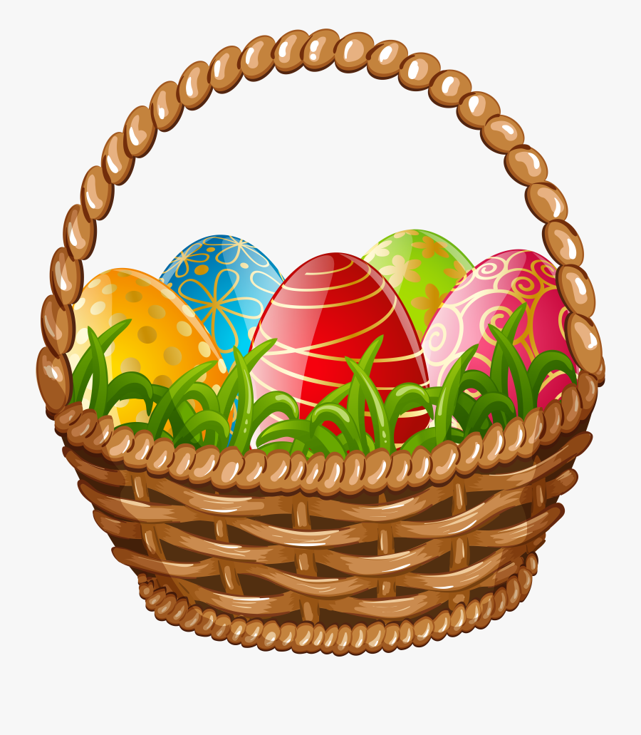 Easter Egg Basket Png Clip Art Image - Easter Egg Basket Clipart, Transparent Clipart