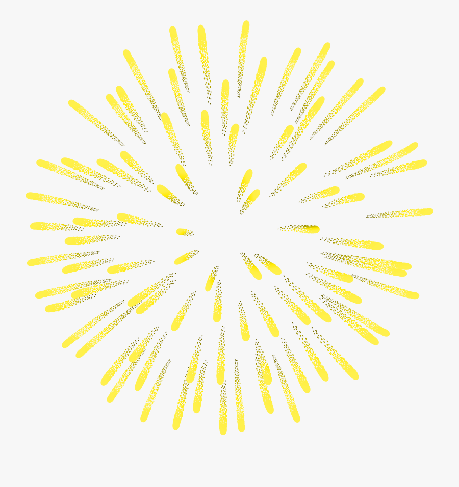 Clipart Fireworks Yellow, Transparent Clipart