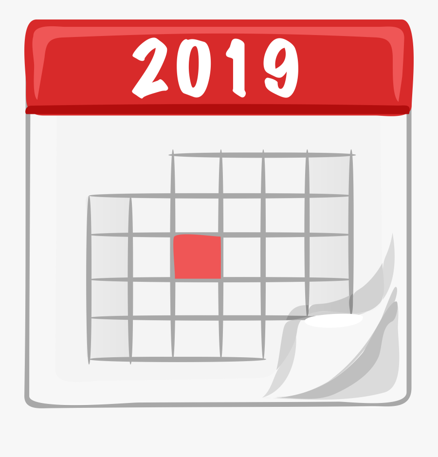 Calendar 2019 Icon Png, Transparent Clipart
