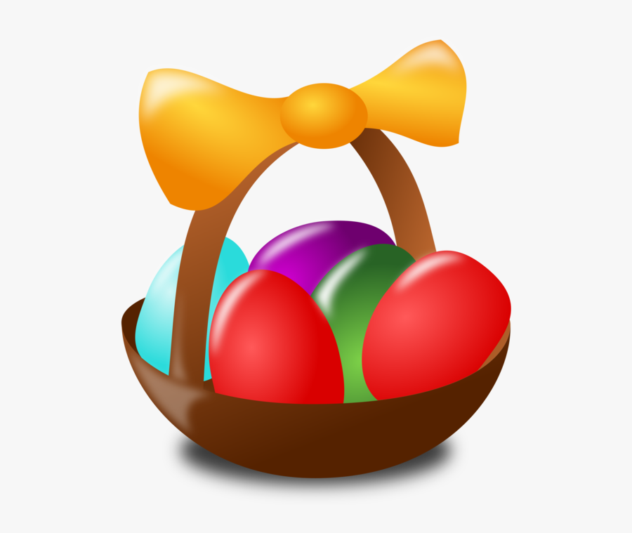 Basket With Cover Free Easter Icon - Easter Egg Basket Clip Art, Transparent Clipart