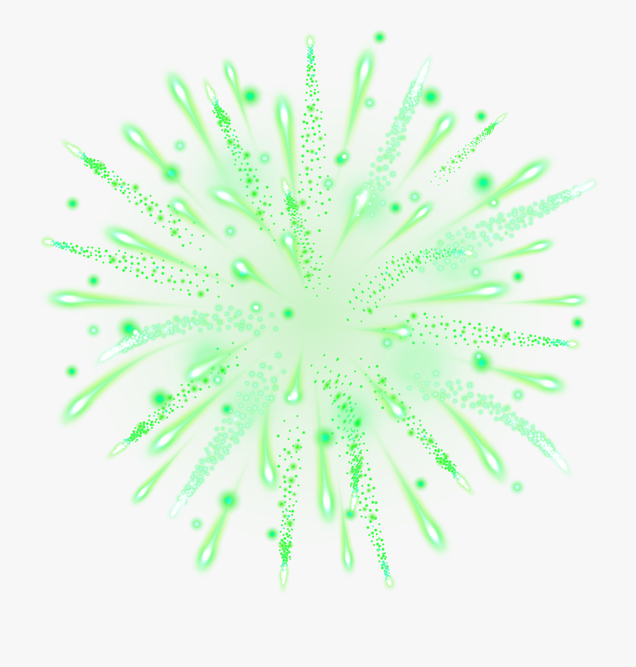 Green Firework Transparent Clip Art Image - Green Fireworks Transparent Png, Transparent Clipart