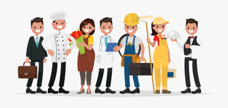 Commercial Cleaning - Builder Workers Team Clipart, Transparent Clipart
