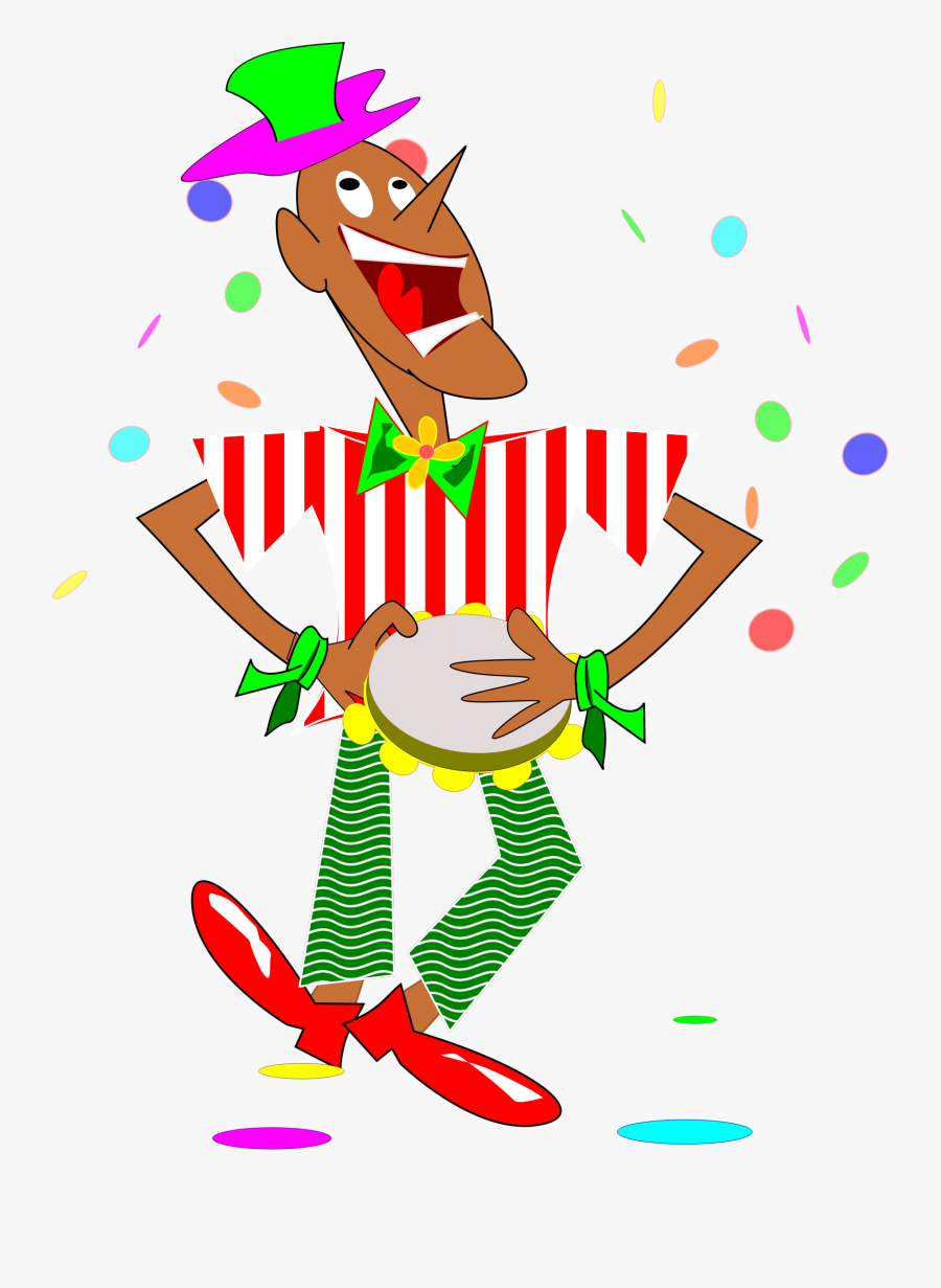 Sambista Clipart - Carnaval In Rio Cartoon, Transparent Clipart