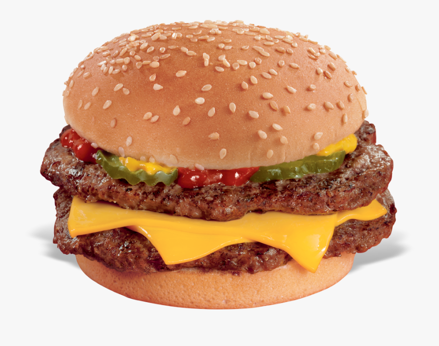 Clip Art - Dq Original Double Cheeseburger, Transparent Clipart