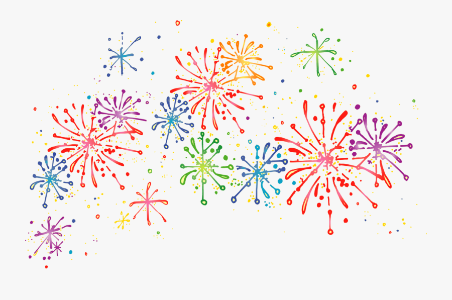 Colorful Firework Cliparts Free Download Clip Art - Clip Art Transparent Background Fireworks, Transparent Clipart