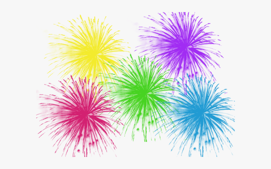 Transparent Clipart Image Different Colour Fireworks - Celebration Party Clip Art, Transparent Clipart