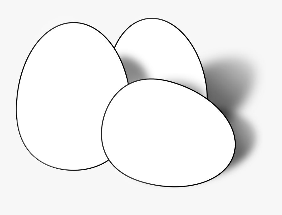 Egg Black And White, Transparent Clipart