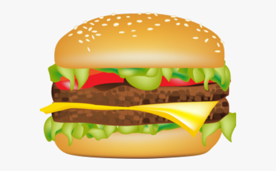 French Fries And Burger, Transparent Clipart
