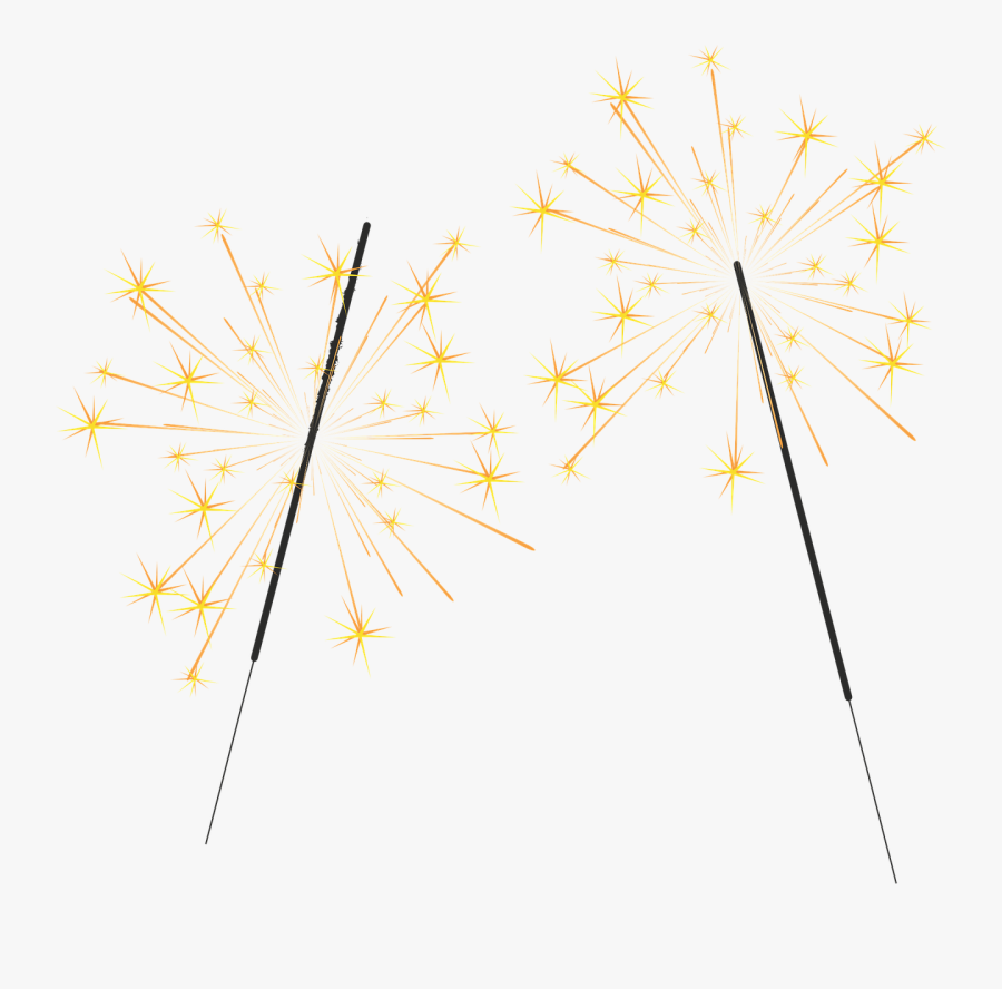 Sparkler, Transparent Clipart