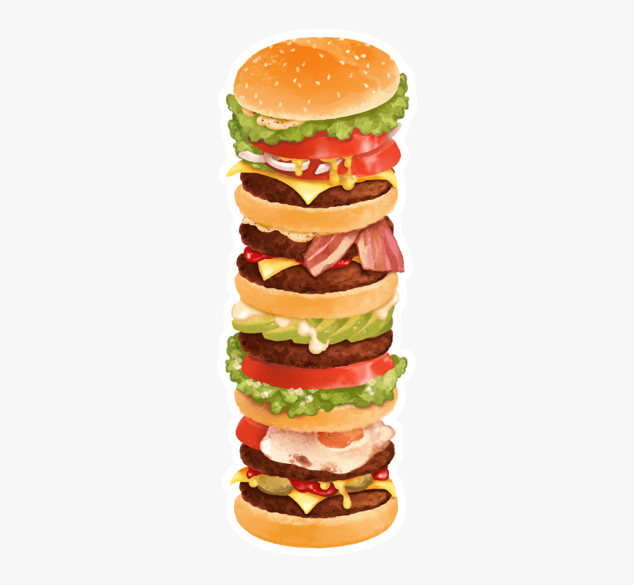 Stack Of Hamburgers Clipart, Transparent Clipart