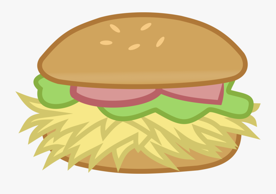 Veggie Burger Clipart Carton - My Little Pony Hay Burger, Transparent Clipart