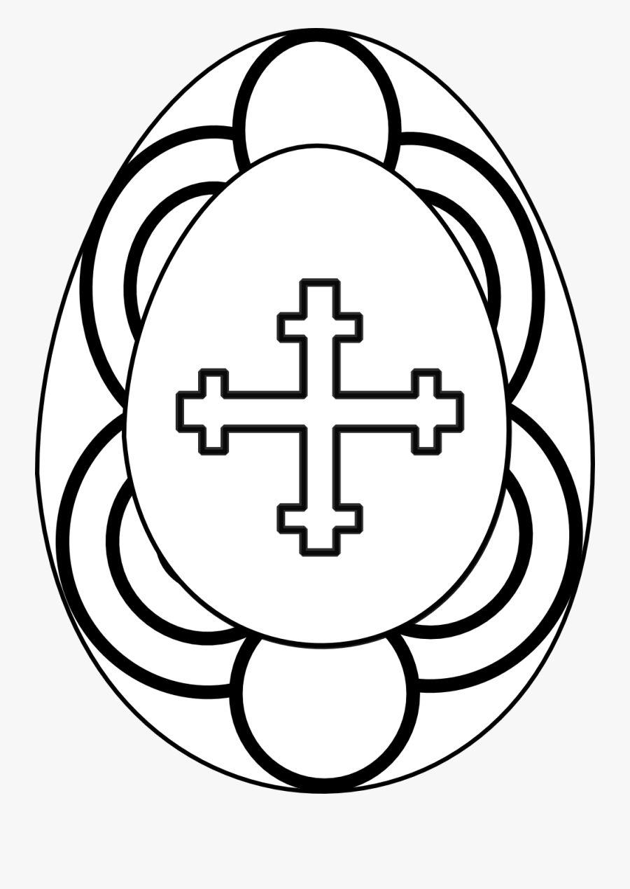 Easter - Egg - Clipart - Black - And - White - Sport Club Internacional, Transparent Clipart