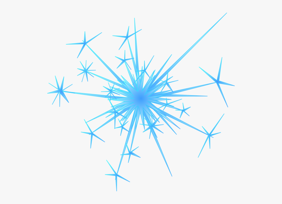 Blue Firework Clip Art At Clker - Sparkle Clip Art , Free Transparent