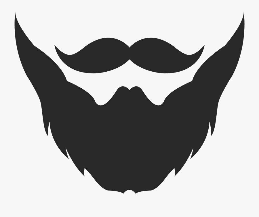 Mustache And Beard Logo, Transparent Clipart