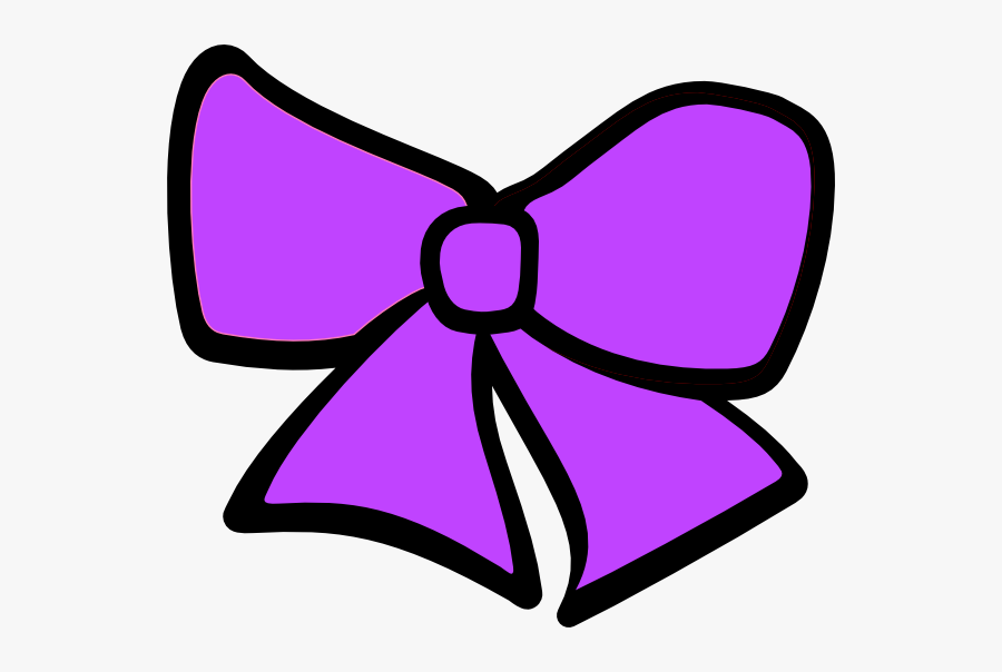 Birth Hair Bow 3 Clip Art At Clker - Purple Cheer Bows Cartoon, Transparent Clipart