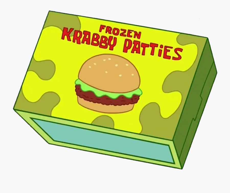 Burger Clipart Krabby Patty - Spongebob Frozen Krabby Patty, Transparent Clipart