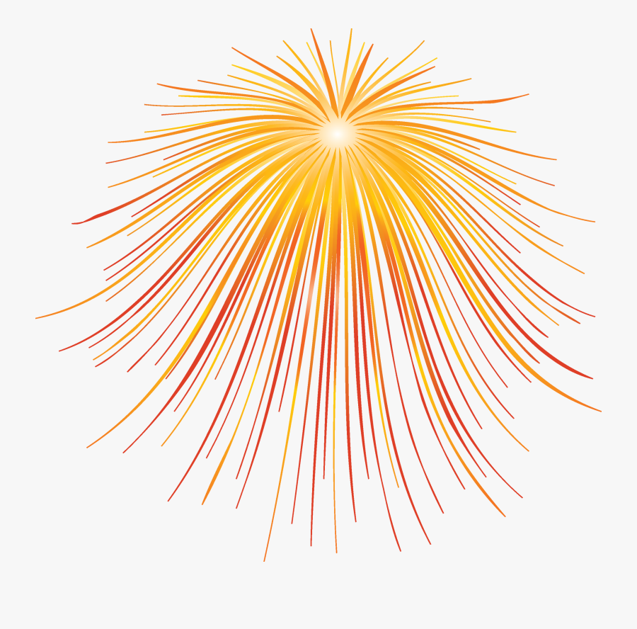 Firework Clipart Golden - Fireworks, Transparent Clipart