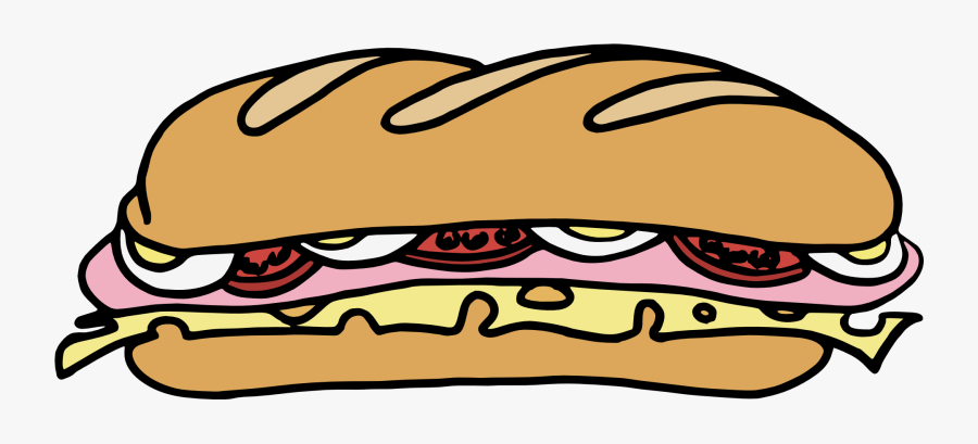 Subway Sandwich Clipart, Transparent Clipart