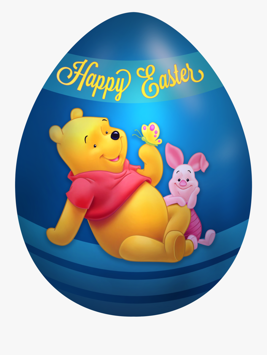 Kids Easter Egg Winnie The Pooh And Piglet Png Clip - Winnie The Pooh Easter, Transparent Clipart
