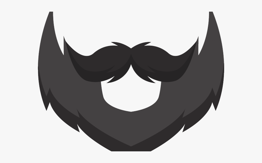 Beard Clipart Mustache - Transparent Background Moustache Cartoon, Transparent Clipart