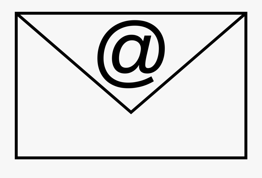 Mailbox Clipart Black And White - E Mail Clip Art, Transparent Clipart