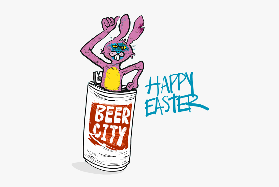 Happy Easter With Beer, Transparent Clipart
