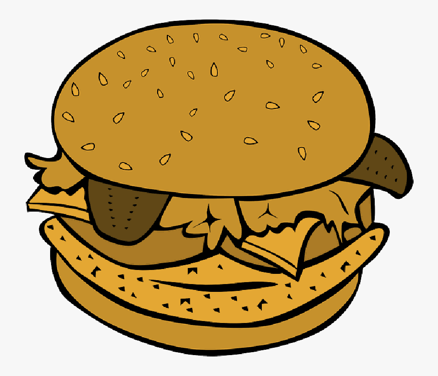 Png Cartoon The Best - Hamburger Clip Art, Transparent Clipart