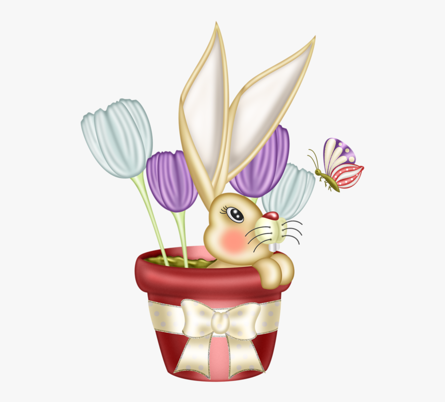 Easter Bunny - Cartoon, Transparent Clipart