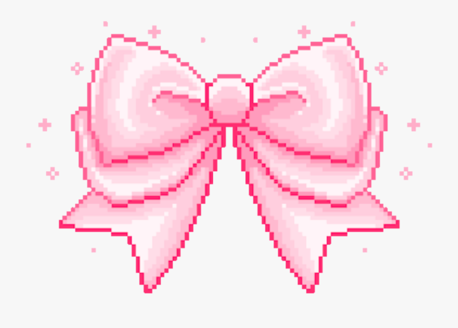 Bow Kawaii Cute Pixel Pastel Pastelgoth Aesthetic Pink - Transparent Pink Aesthetic Gif, Transparent Clipart
