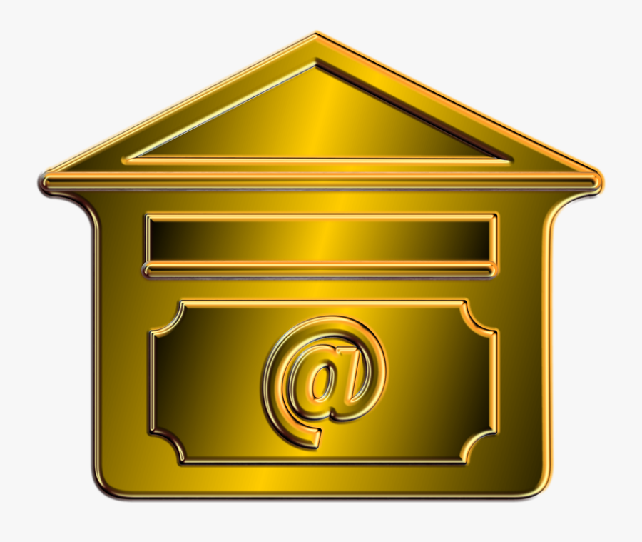 Hd Mail Box Letter Boxes Mailbox Gold Post Box Metal - Illustration, Transparent Clipart