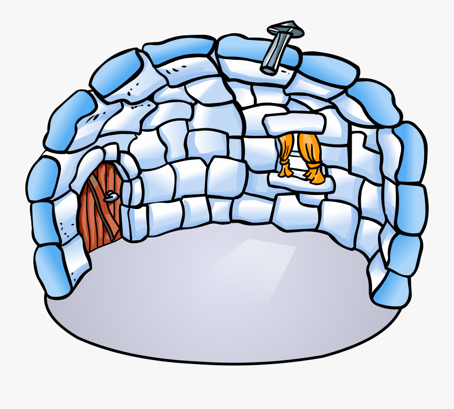 Transparent Igloo Clipart - Club Penguin Igloo Png, Transparent Clipart
