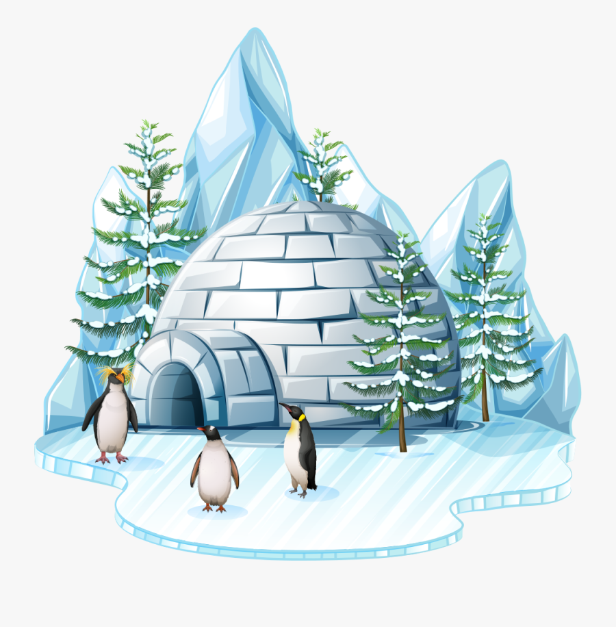 Igloo Clipart Arctic Region - Ice Age Igloo, Transparent Clipart