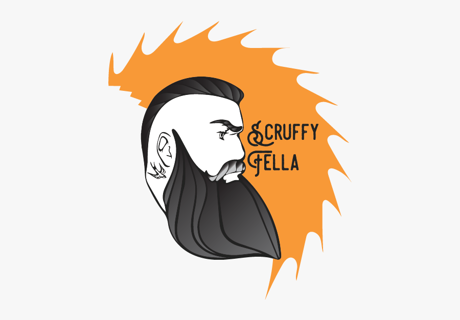 Beard Clipart Scruffy - Illustration, Transparent Clipart