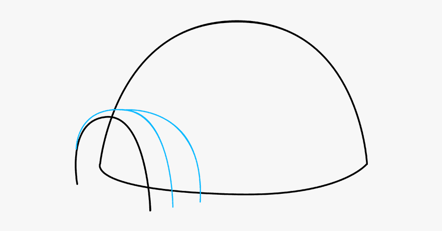 How To Draw Igloo - Men In Cities, Transparent Clipart