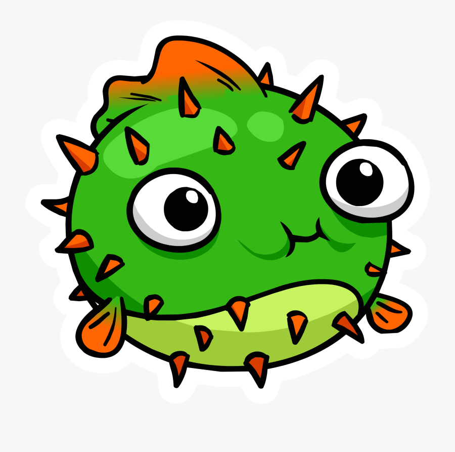 User Fish Pin, January 2010 Igloo - Cute Puffer Fish Clipart, Transparent Clipart