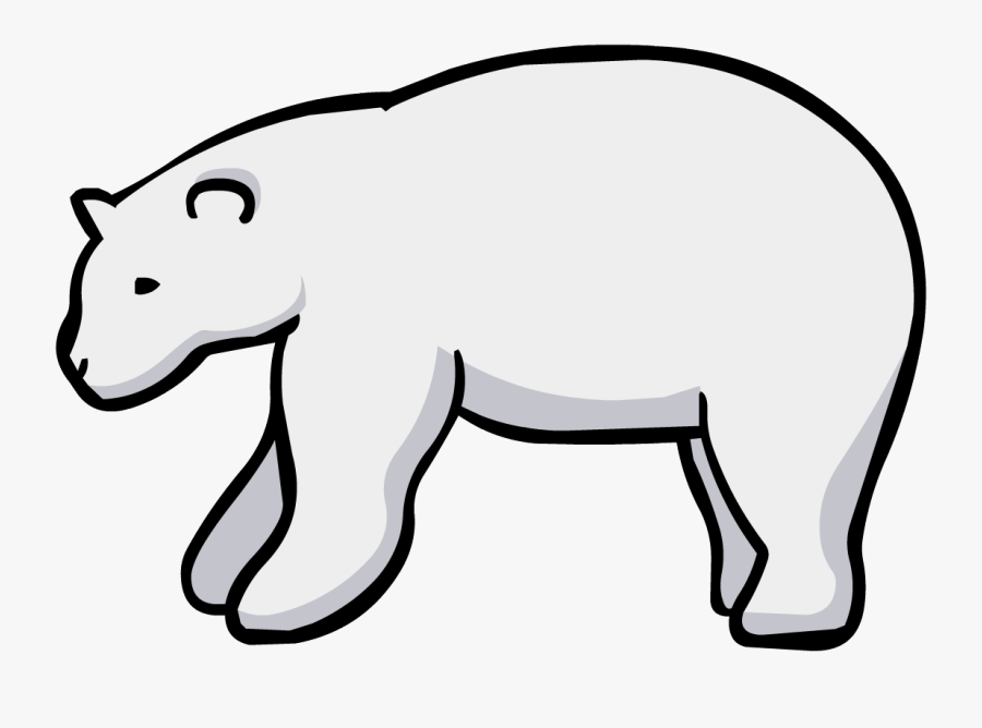 Polar Bear - Oso Polar Blanco Y Negro, Transparent Clipart