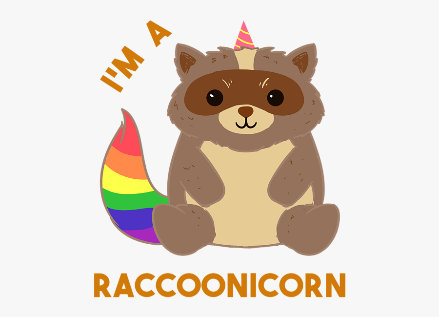 Trash Clipart Raccoon - Unicorn Racoon, Transparent Clipart