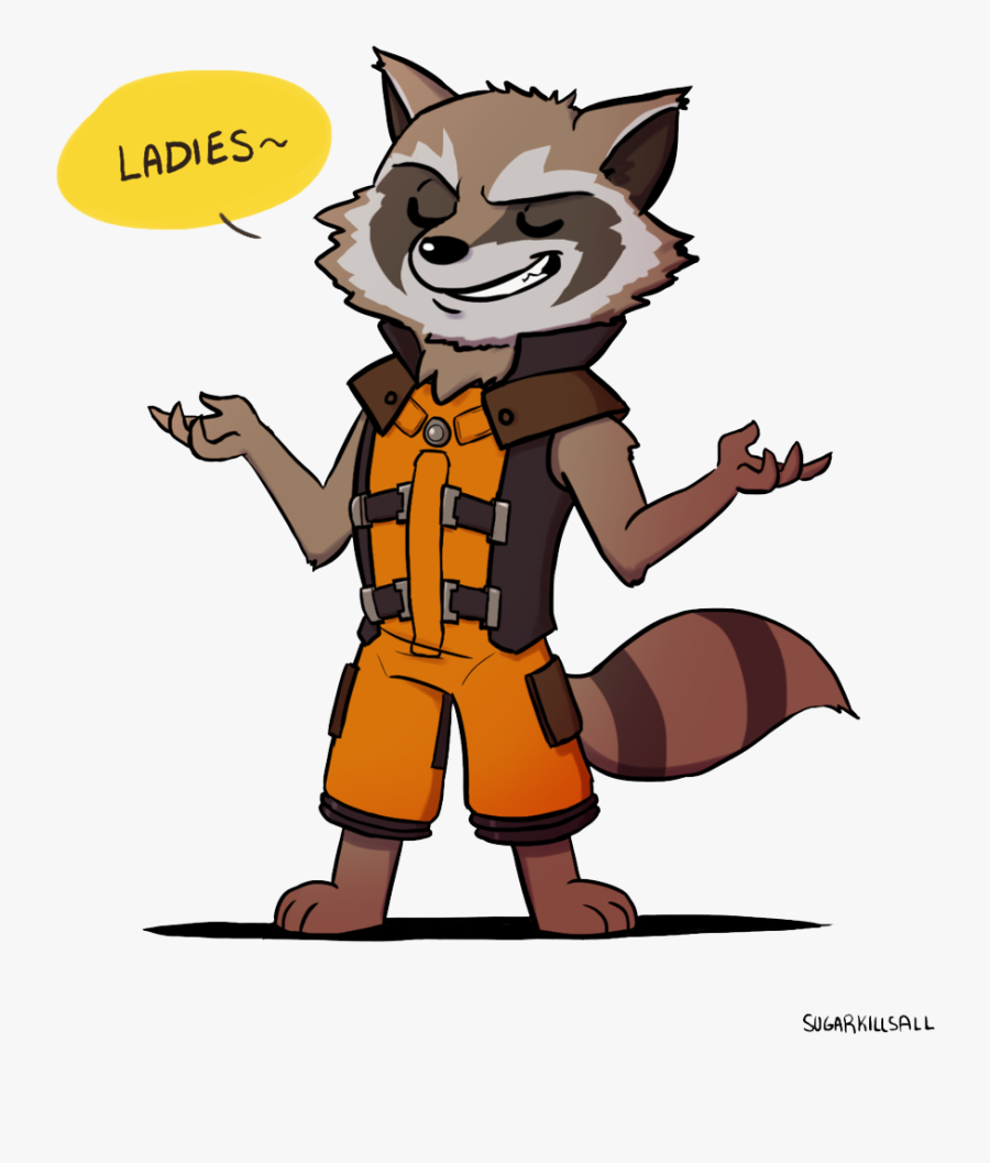 Rocket Raccoon Png Clipart - Cartoon Rocket Guardians Of The Galaxy, Transparent Clipart