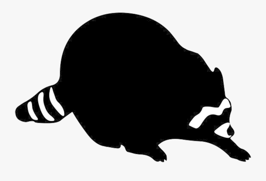 Raccoon Silhouette - Raccoon Silhouette No Background, Transparent Clipart