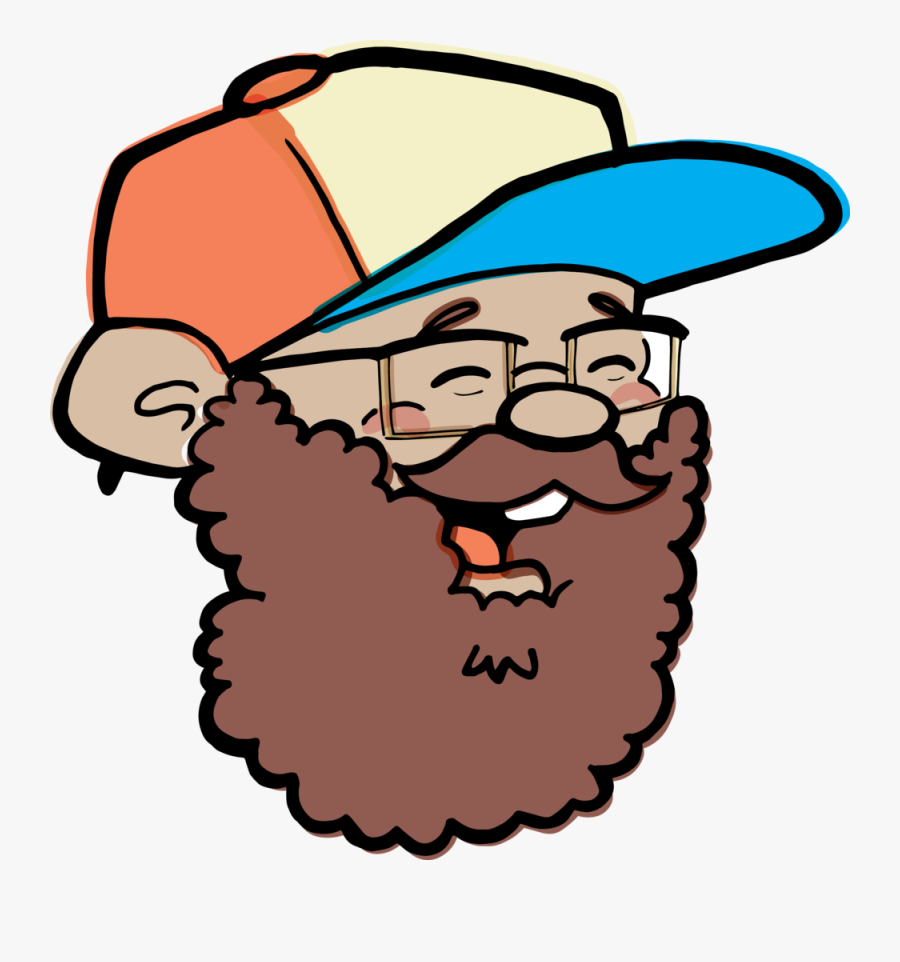Basketball Clipart With A Beard, Transparent Clipart