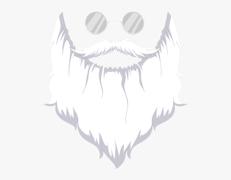 Santa Hat And Beard Png - Illustration, Transparent Clipart