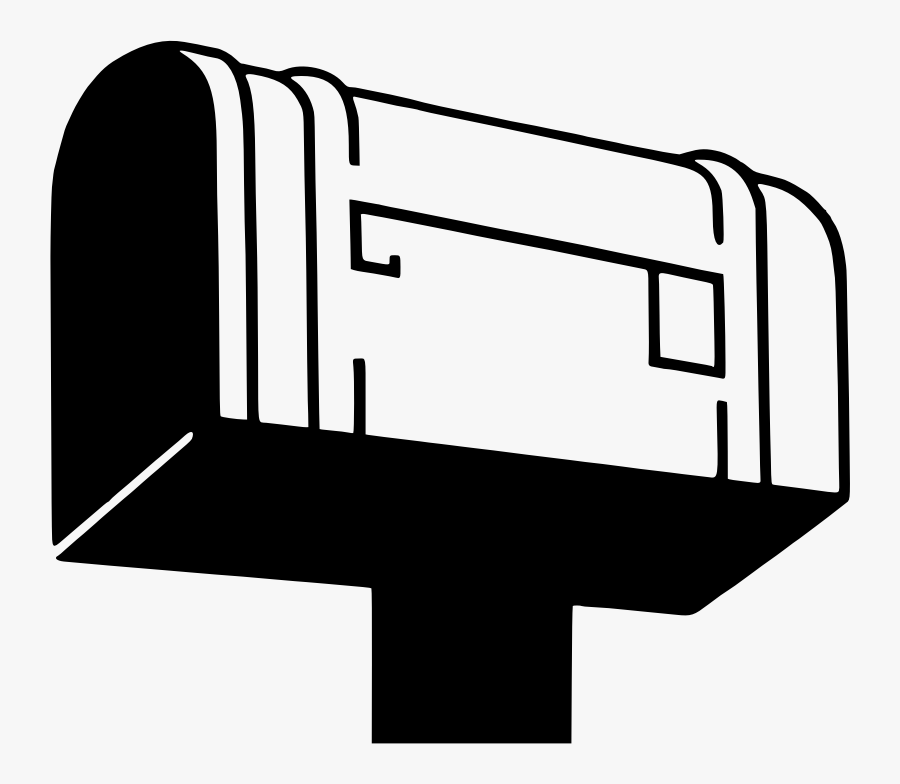 This Png File Is About Postbox , Mail , Post , Letter - Post Office Box Silhouette, Transparent Clipart