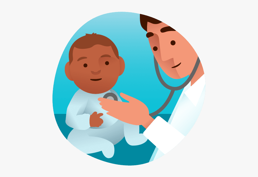 Heal Types Of Care - Child At Doctors Transparent, Transparent Clipart