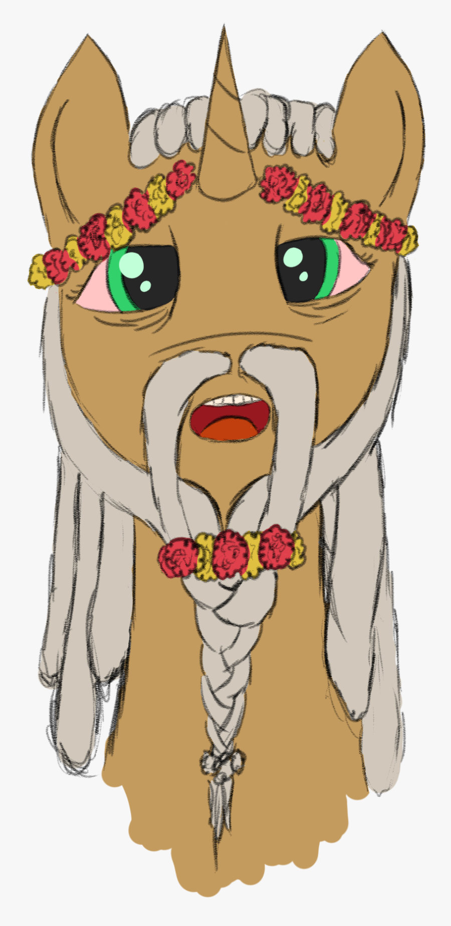 Beard Clipart Braided Beard - Cartoon, Transparent Clipart