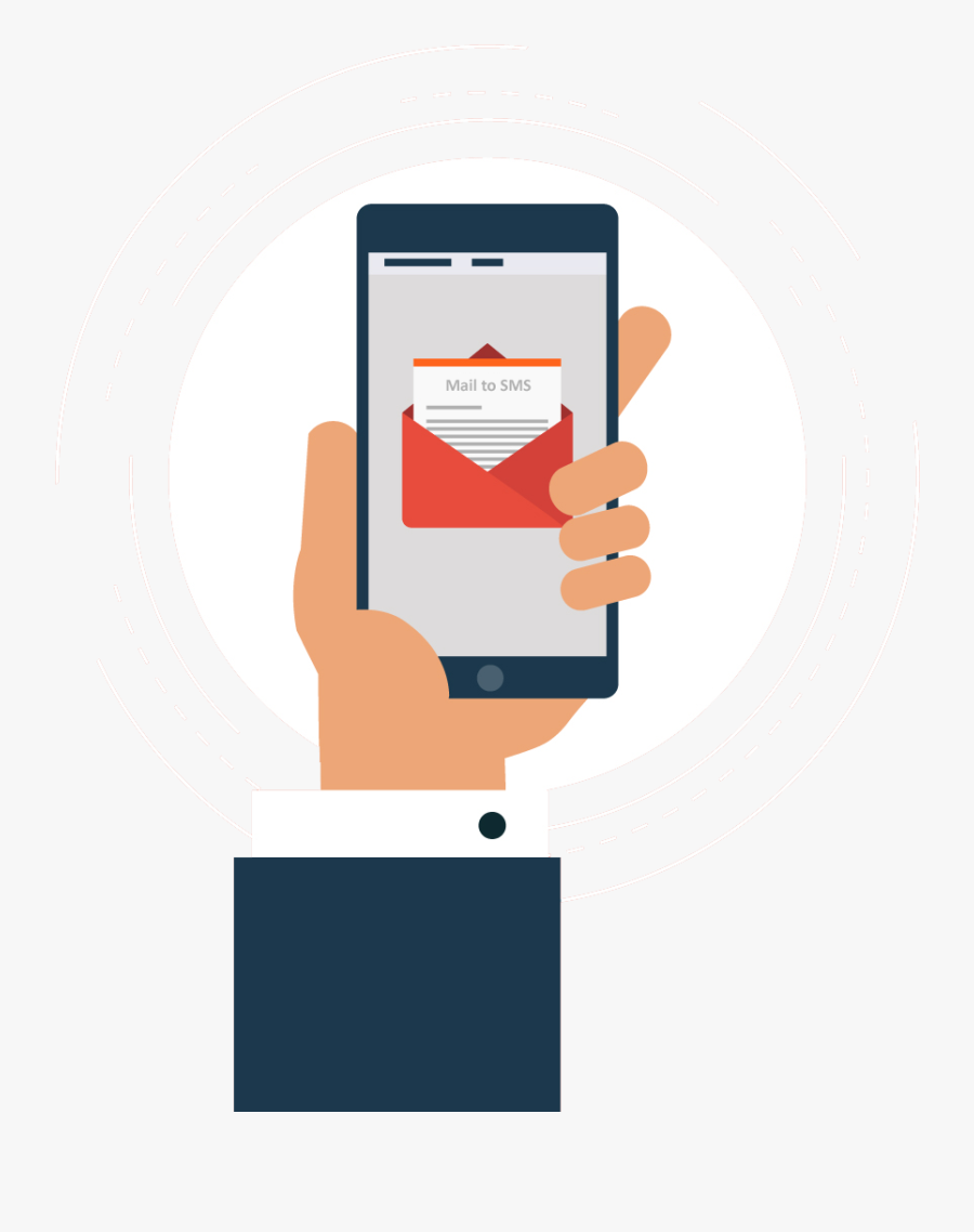 Mail To Sms Enables The Sending Of Sms From Mailbox - Symfony Notifications, Transparent Clipart