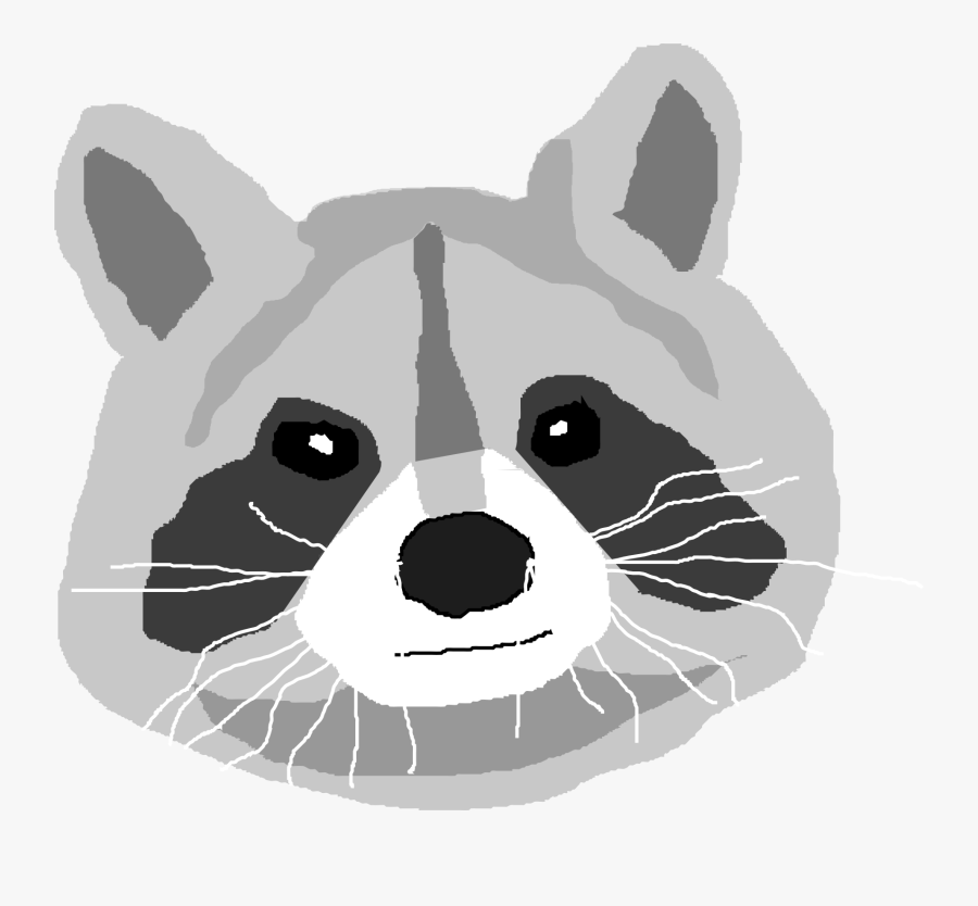 Art - Raccoon Head Png, Transparent Clipart