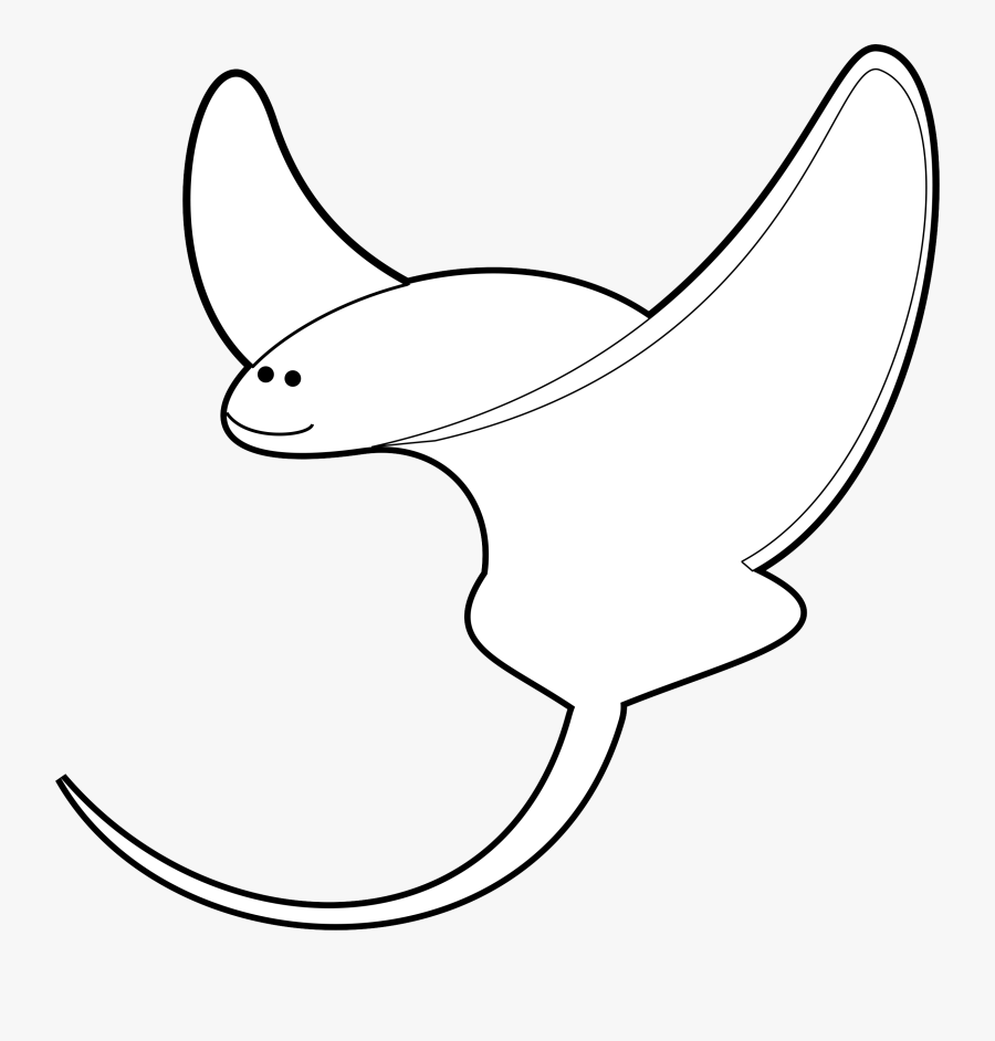 Sea Animals Cute Clip - Transparent Sea Creatures Black And White, Transparent Clipart