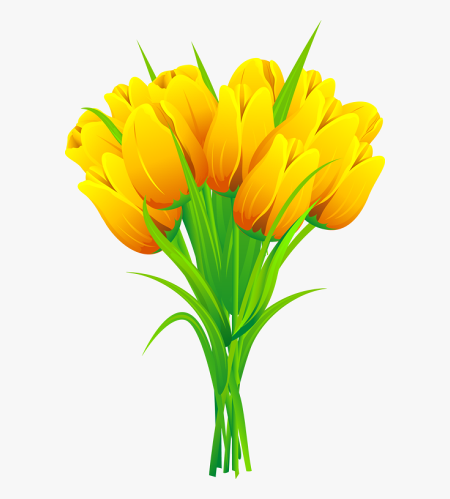 Clipart Bouquet Of Tulips, Transparent Clipart